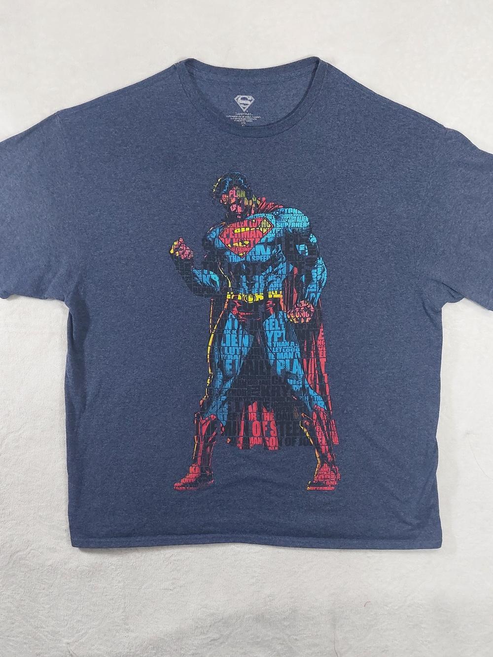 Superman Graphic Crewneck T-Shirt - Navy